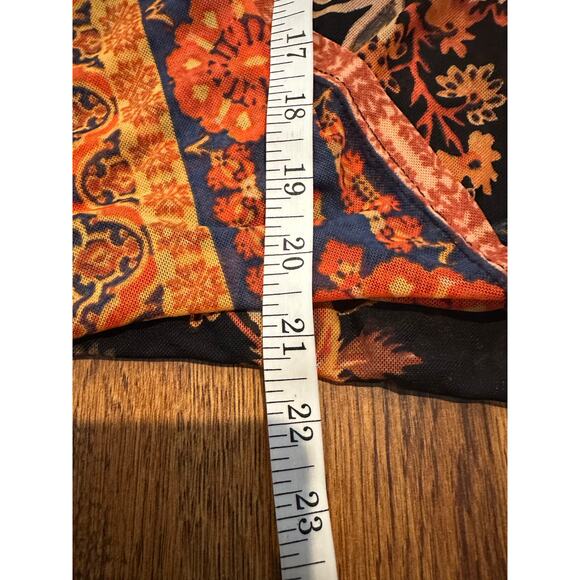 Free People Havana Floral Print Surplice Tank - Size Medium Bohemian Fashion - Picture 6 of 6